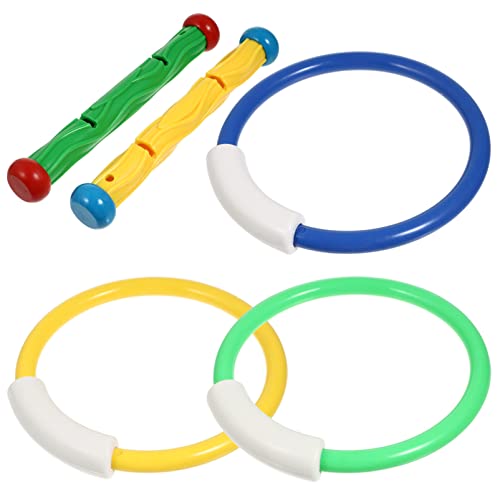 NAMOARLY 5er Set Bunte Tauchstäbe Für Schwimmspielzeug Für Den Pool Unterwasser Tauchspielzeug Ideal Für Poolpartys Und Wasserspaß Im Sommer von NAMOARLY