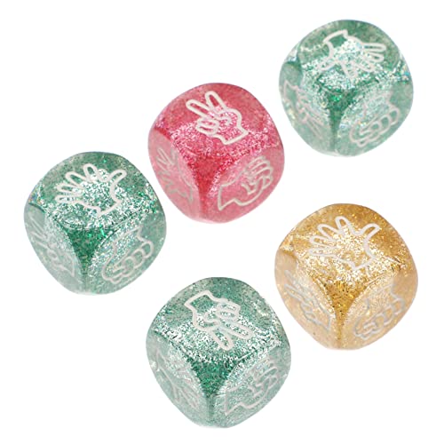 NAMOARLY Spielwürfel 20mm Funkelnde Lustige Spielzeug Tragbares Ratespiel Set von NAMOARLY
