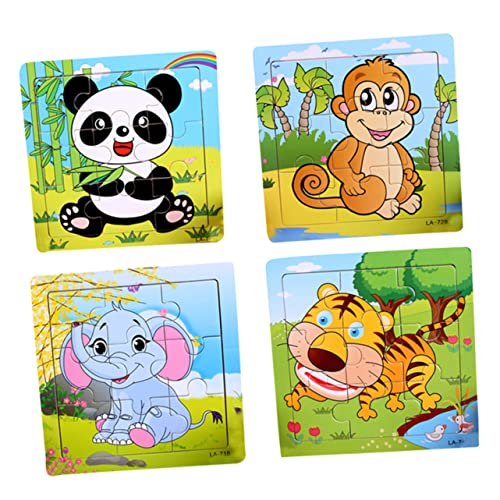 NAMOARLY 5st Kinderspielzeug Lernspielzeug Holzpuzzle Puzzle Für Erwachsene Puzzles Für Kinder Puzzle-Spielzeug Kinderrätsel Rätsel Für Erwachsene Tier Bambus von NAMOARLY