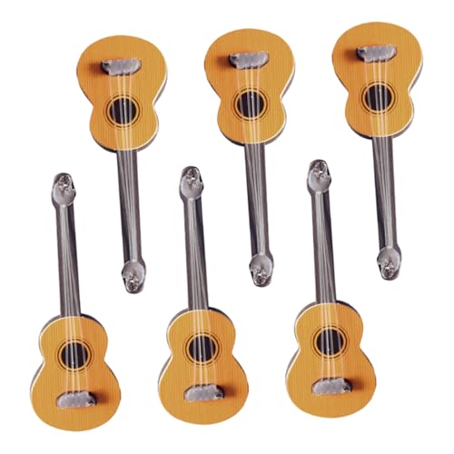 NAMOARLY 6 Miniatur-gitarrenmodelle Aus Holz: Kleine Mini-musikinstrumente, Ornamente, Puppenhaus-zubehör, Dekoration, Fotografie-Requisiten, Künstlerische Heimdekoration Für Musikfans NAMOARLY 6 Miniatur-gitarrenmodelle Aus Holz: Kleine Mini-musikinstrumente, Ornamente, Puppenhaus-zubehör, Dekoration, Fotografie-Requisiten, Künstlerische Heimdekoration Für Musikfans von NAMOARLY