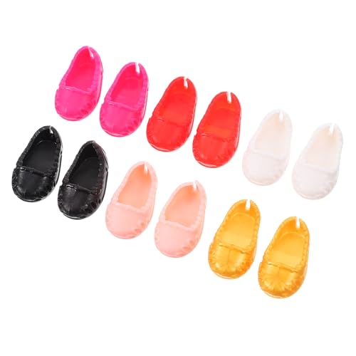 NAMOARLY 6 Paare Mini Puppenschuhe Plastiksandalen Schwarz Rot Weiß Rosa und Gold für Puppenmode und Kostüme Geschenkidee NAMOARLY 6 Paare Mini Puppenschuhe Plastiksandalen Schwarz Rot Weiß Rosa und Gold für Puppenmode und Kostüme Geschenkidee von NAMOARLY