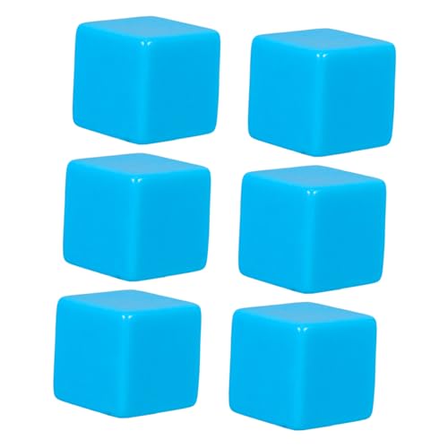 NAMOARLY 6 Pcs Große Leere Beschreibbare Plastikwürfel Für Spiele Bildungsaktivitäten Und DIY -projekte Idealer Familienspaß Und Klassenzimmergebrauch von NAMOARLY