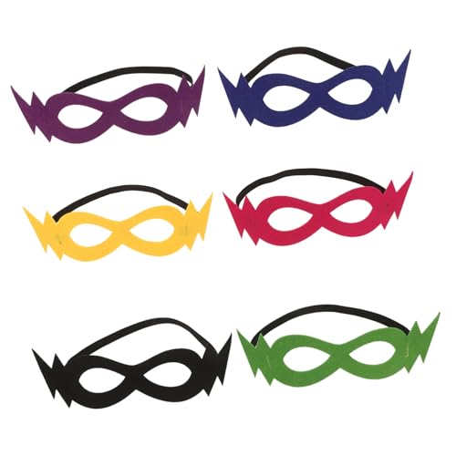 NAMOARLY 6 Stück Filzmasken Für Kinder, Partymaske, Kindermaske, Spielzeugmasken, Kostüm, Halloween-maske, Karnevalsmaske, Requisiten, Partymasken, Kinder-cosplay-masken NAMOARLY 6 Stück Filzmasken Für Kinder, Partymaske, Kindermaske, Spielzeugmasken, Kostüm, Halloween-maske, Karnevalsmaske, Requisiten, Partymasken, Kinder-cosplay-masken von NAMOARLY