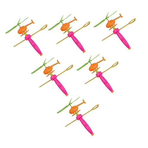 NAMOARLY 6 Stück Fliegende Hubschrauber-spielzeuge Für Kinder Flugzeug-kinderspielzeug Material Und Glatte Kanten Zufällige Farbe von NAMOARLY