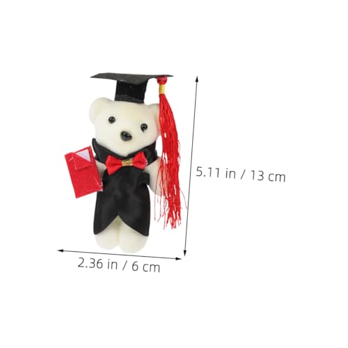 NAMOARLY 6 Stück Mini Kuscheltiere Abschlussbär aus Weichem Polyester Charmante Souvenirs für Abschlussfeier Kompakte Plüschtiere als Party Deko und Geschenkidee von NAMOARLY