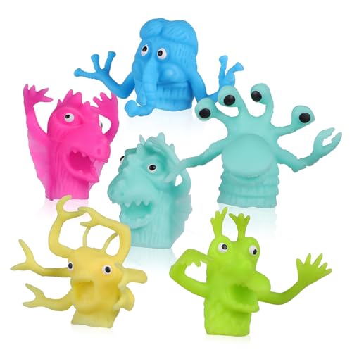 NAMOARLY 6 Stück Teiliges Fingerpuppen aus Sicherem TPR Kreative DIY Handpuppen für Kleinkinder Kindgerechtes Eltern Junge Mädchen Interaktion Zufällige Niedliche Tiermotive für NAMOARLY 6 Stück Teiliges Fingerpuppen aus Sicherem TPR Kreative DIY Handpuppen für Kleinkinder Kindgerechtes Eltern Junge Mädchen Interaktion Zufällige Niedliche Tiermotive für von NAMOARLY