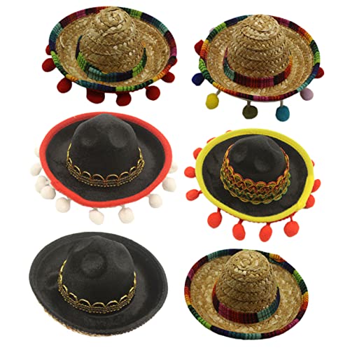 NAMOARLY 6 Stück Teiliges Mexikanische Sombrero Haarbänder Bunte Party Haarreifen für Damen Herren Mexikanische Partydekoration Stirnband Kostüm Zubehör NAMOARLY 6 Stück Teiliges Mexikanische Sombrero Haarbänder Bunte Party Haarreifen für Damen Herren Mexikanische Partydekoration Stirnband Kostüm Zubehör von NAMOARLY