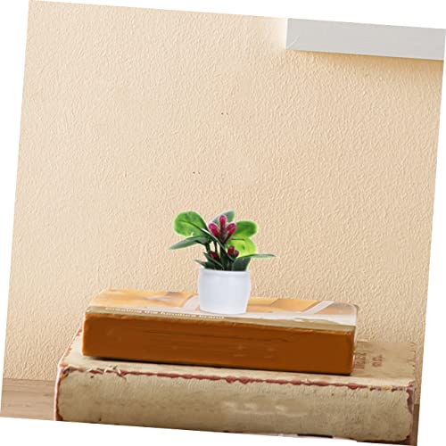 NAMOARLY 6 Stück Teiliges Mini Pflanzen Modell Lebensechte Miniatur Bonsai Figuren Dekorative Kunststoff Pflanzen für Puppenhaus Garten Deko Innen und Außen Leicht und Vielseitig von NAMOARLY
