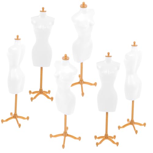 NAMOARLY 6 Stück Teiliges Mini Puppenbügel aus Kunststoff Stabile Puppenkleiderständer Detailreiche Mini Mannequins für Puppenkleidung Wiederverwendbar für Puppenhaus und Spielzeugzubehör NAMOARLY 6 Stück Teiliges Mini Puppenbügel aus Kunststoff Stabile Puppenkleiderständer Detailreiche Mini Mannequins für Puppenkleidung Wiederverwendbar für Puppenhaus und Spielzeugzubehör von NAMOARLY