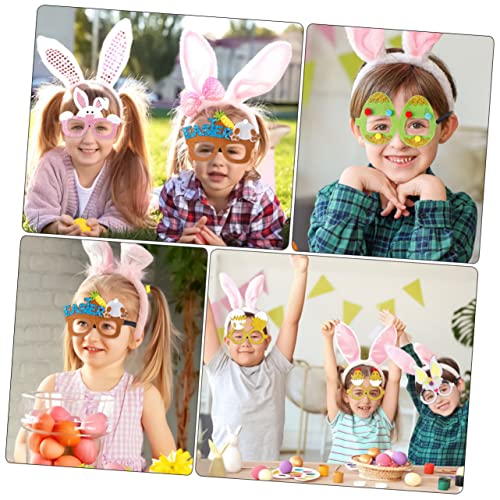 NAMOARLY 6 Stück Teiliges Osterbrillen Bunte Partybrillen mit Klassischen Osterdesigns Leichte und Bequeme Sonnenbrillen für Familienfeiern und Spaß zu Ostern von NAMOARLY