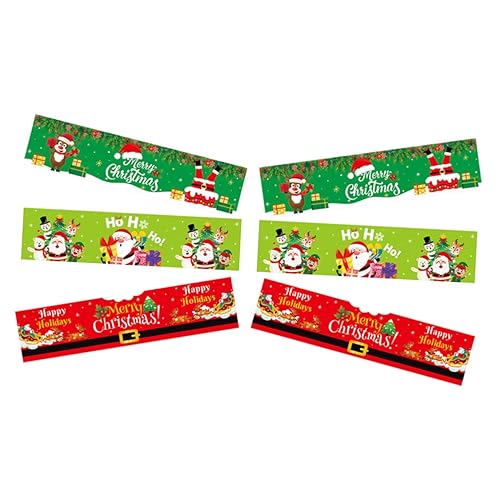 NAMOARLY 6 Stück Weihnachts Deko Aufkleber Für Wasserflaschen Weihnachtsanhänger Aufkleber Flaschen Dekoration Weihnachtsaufkleber Dekorative Weinetiketten Weinetiketten Für von NAMOARLY