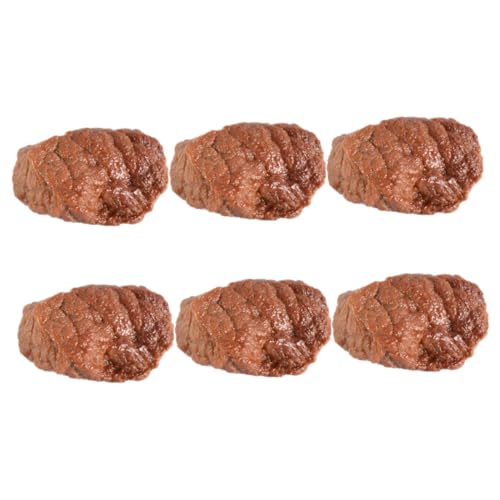 NAMOARLY 6 Teiliges Rindfleischmodell Lebensechtes Lebensmittelmodell Gekochtes Fleischmodell Simulationsfleisch Puppenhausfleisch Luftfritteuse Rindfleisch Fleischdekoration NAMOARLY 6 Teiliges Rindfleischmodell Lebensechtes Lebensmittelmodell Gekochtes Fleischmodell Simulationsfleisch Puppenhausfleisch Luftfritteuse Rindfleisch Fleischdekoration von NAMOARLY