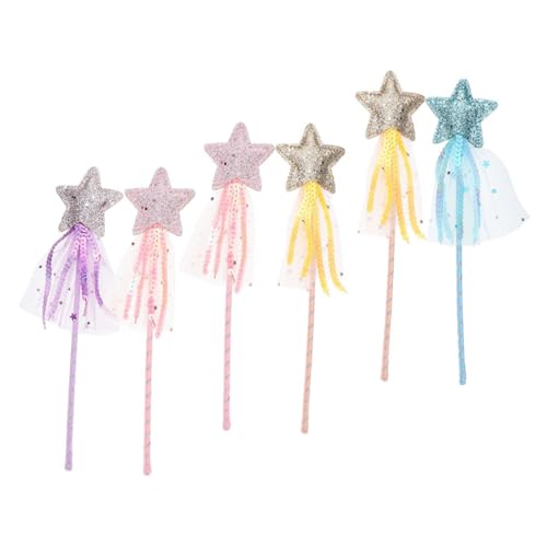 NAMOARLY 6St Glitzersterne Zauberstab zappeln Fidget Bausätze Fairy Wand Toys Toys for Feenstab für Kinderspielzeug Leder NAMOARLY 6St Glitzersterne Zauberstab zappeln Fidget Bausätze Fairy Wand Toys Toys for Feenstab für Kinderspielzeug Leder von NAMOARLY