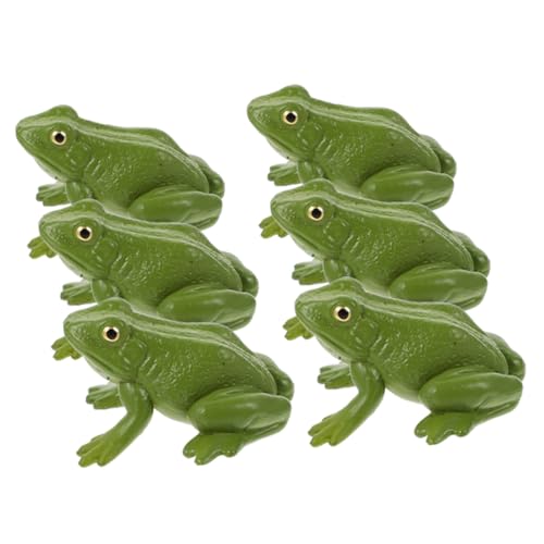 NAMOARLY 6St Tiermodell- plastikenten plasure caakg zabawki stymulujące rozwój Plastikfrosch Frosch realistisches Froschmodell Frösche für Frösche Modelldekoration von NAMOARLY