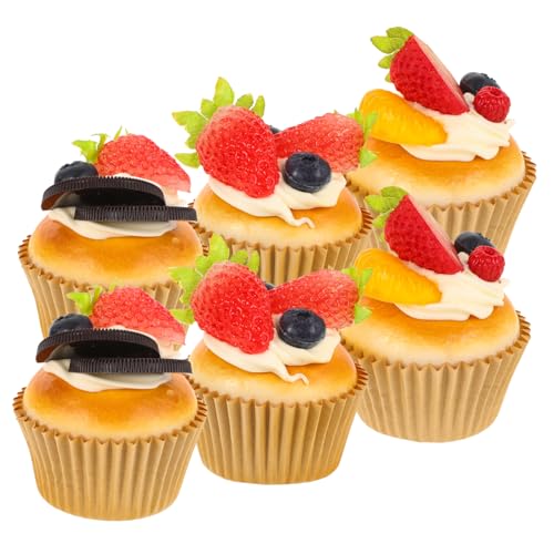 NAMOARLY 6Stücke Künstliche Cupcake Modelle Realistische Dekoration Für Fotografie Heim Und Party Für Cupcake Shops Und Für Freunde Und Familie NAMOARLY 6Stücke Künstliche Cupcake Modelle Realistische Dekoration Für Fotografie Heim Und Party Für Cupcake Shops Und Für Freunde Und Familie von NAMOARLY