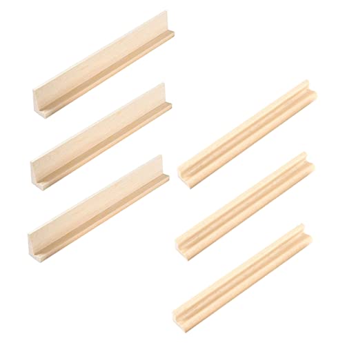 NAMOARLY 6Stücke Teiliges Holz Domino mit Halterungen DIY Racks für Dominospiele Kreative Tischaufsteller für Alphabetkarten und Kunsthandwerk und Langlebig für Kinderbildung NAMOARLY 6Stücke Teiliges Holz Domino mit Halterungen DIY Racks für Dominospiele Kreative Tischaufsteller für Alphabetkarten und Kunsthandwerk und Langlebig für Kinderbildung von NAMOARLY