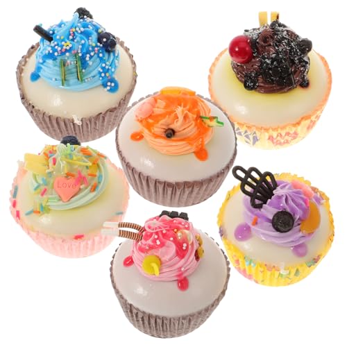 NAMOARLY 6Stücke Teiliges Lebensechte Cupcake Modelle Für Heimdekoration Künstliche Kuchendekoration Für Bäckerei Restaurant Und Hochzeitsfeiern NAMOARLY 6Stücke Teiliges Lebensechte Cupcake Modelle Für Heimdekoration Künstliche Kuchendekoration Für Bäckerei Restaurant Und Hochzeitsfeiern von NAMOARLY