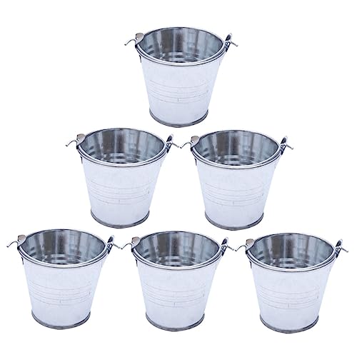 NAMOARLY 6pcs Kleine Eiseneimer Home Mini Eimer Kreative Dekorative Blumenpots NAMOARLY 6pcs Kleine Eiseneimer Home Mini Eimer Kreative Dekorative Blumenpots von NAMOARLY