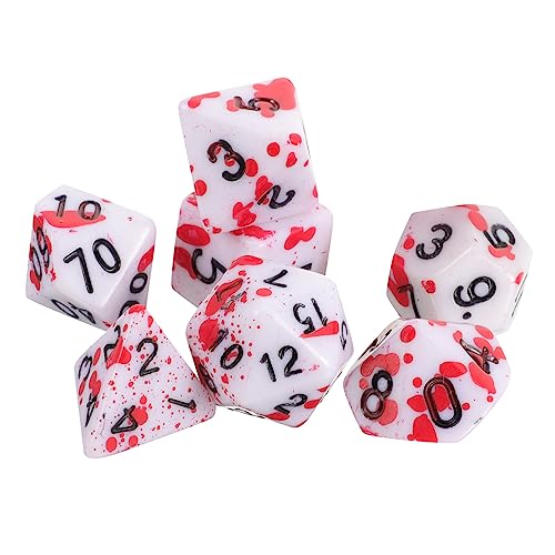 NAMOARLY 7 Stück Partyzubehör Spiel-Requisiten Rot Acryl von NAMOARLY