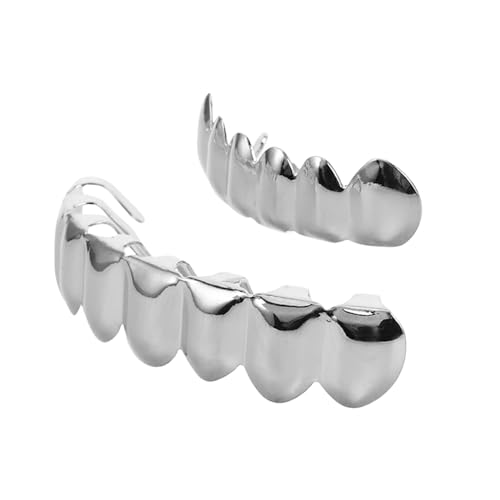 NAMOARLY 1set 8pcs Halloween Zahnersatz Silber Zahn Ornamente Für Cosplay Party Festival Requisiten NAMOARLY 1set 8pcs Halloween Zahnersatz Silber Zahn Ornamente Für Cosplay Party Festival Requisiten von NAMOARLY