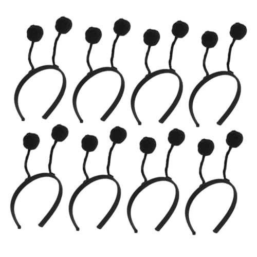 NAMOARLY 8 Stück Teiliges Flauschiges Haarband mit Lebensechten Haarbällen Leichte Party Haarreifen für Mädchen Kreativer Haarschmuck für Cosplay Fotos und Festliche Anlässe Bequemer Sitz von NAMOARLY