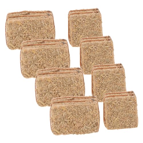 NAMOARLY 8 Stück Teiliges Mini Heuballen aus Stroh Detailgetreue Miniatur Heuhaufen für DIY Herbstdekoration Stabiles Stapel Design Geeignet für Puppenhäuser und Farm Szenerien von NAMOARLY
