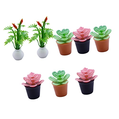 NAMOARLY 8Stücke Teiliges Bonsai Kunstpflanzen für Puppenhaus und Mini Garten Dekoration Realistische Pflegeleichte Kunstpflanzen für Kreative NAMOARLY 8Stücke Teiliges Bonsai Kunstpflanzen für Puppenhaus und Mini Garten Dekoration Realistische Pflegeleichte Kunstpflanzen für Kreative von NAMOARLY