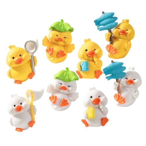 NAMOARLY 8pcs Miniatur Harz Figuren Tiny Realistische Tier Figurine Miniatur Garten Decor von NAMOARLY