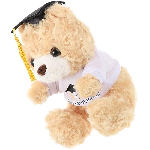 NAMOARLY Arzt Mütze Graduierung Bär abschlussgeschenk Absolventengeschenk Abschluss-Plüschbären Bär mit Abschlusskappe Kleinkindspielzeug Spielzeuge Abschluss-Cartoon-Bär Cartoon-Bär-Puppe von NAMOARLY