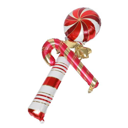 NAMOARLY Aufblasbarer Folienballon Zuckerstange Großes Partydeko aus Aluminiumfolie Rot für Weihnachtsfeier Vielseitige Partydekoration Langlebig und Festlich Weihnachtsdeko für Events NAMOARLY Aufblasbarer Folienballon Zuckerstange Großes Partydeko aus Aluminiumfolie Rot für Weihnachtsfeier Vielseitige Partydekoration Langlebig und Festlich Weihnachtsdeko für Events von NAMOARLY