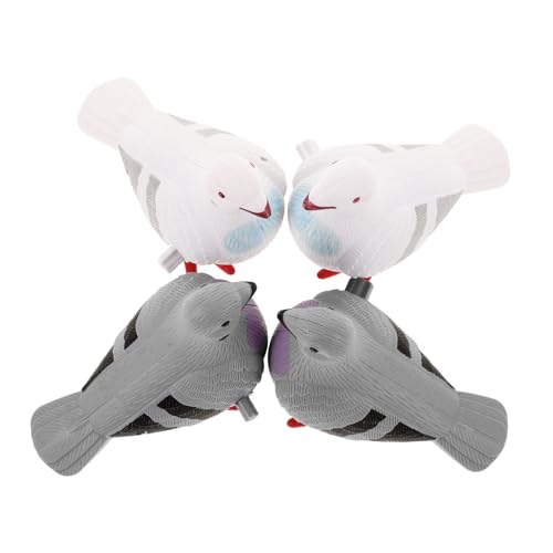 NAMOARLY 4 Stücke Mini Wind-up Taube Spielzeug Cartoon Uhrwerk Taube Spielzeug Für Jungen Und Mädchen Zufällig von NAMOARLY