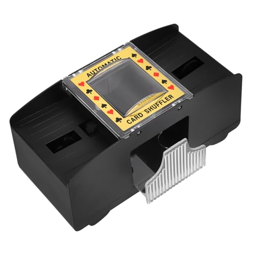 NAMOARLY Automatische Kartenmischmaschine Elektrisch für Pokerdecks Geräuscharm Glatt Poliert Einfach Bedienbar Vielseitig Einsetzbar als Spielzubehör für Poker und Kartenspiele von NAMOARLY