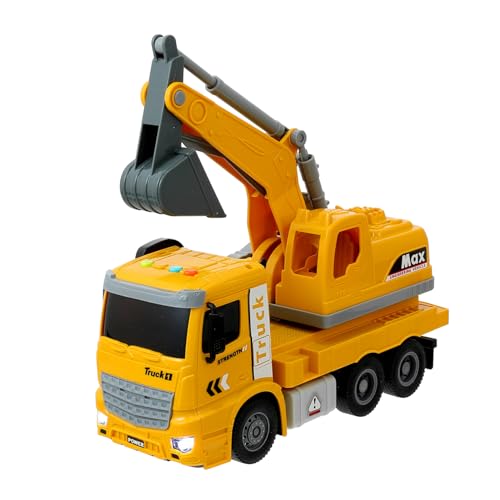 NAMOARLY Bagger Modell Lernfahrzeug Kinderspielzeug Verwandelndes BAU-LKW- Technisches LKW-Modell Trägheitsbagger Kinderversorgung Kinderzubehör Yellow Plastik NAMOARLY Bagger Modell Lernfahrzeug Kinderspielzeug Verwandelndes BAU-LKW- Technisches LKW-Modell Trägheitsbagger Kinderversorgung Kinderzubehör Yellow Plastik von NAMOARLY