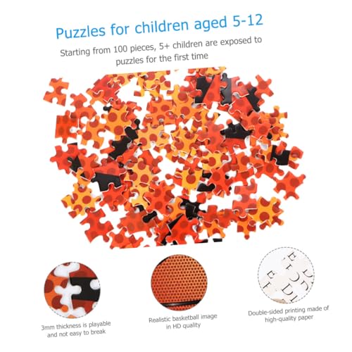 NAMOARLY Lernspielzeug Für Kinder Basketball-Puzzle Rätsel für Erwachsene Lernspielzeug Bildung Puzzle Spielzeuge Intelligenz-Puzzle-Spielzeug Puzzle-Papier Mehrfarbig Erde Kinderspielzeug von NAMOARLY