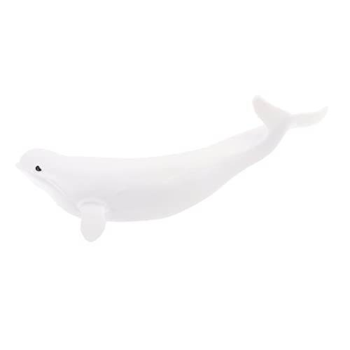 NAMOARLY Beluga Modell Ornamente Für Tiere Das Tier Mini Kinderspielzeug Simulation Walfigur Gefälschte Walfiguren Tierfiguren Kleine Walfiguren Weißer Kunststoff von NAMOARLY