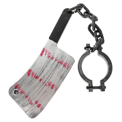 NAMOARLY Blutige Kettenspielzeug Requisite Gruselige Halloween Dekoration Aus Kunststoff Zufälliger Stil Für Party Beeindruckende Und Tür Dekoration von NAMOARLY