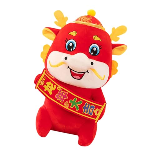 NAMOARLY Drachen-neujahrsspielzeug Drache Stoffpuppe Ausgestopftes Drachenspielzeug Chinesisches Neujahrspuppenspielzeug Drachen-plüschtier Kuscheltier Drache Stofftier Pp Baumwolle von NAMOARLY