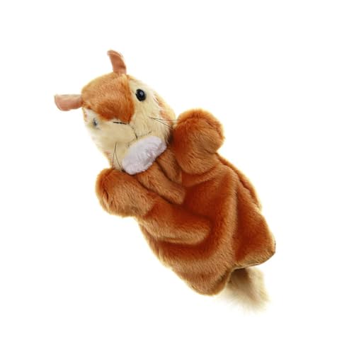 NAMOARLY Eichhörnchen Handpuppe aus Plüsch Weiche Tierhandpuppe für Storytelling und Interaktive Spiele für Eltern Kommunikationsfähigkeiten von NAMOARLY