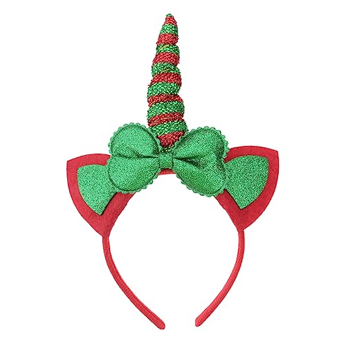 NAMOARLY Einhorn Stirnband Kinderkleidung Einhorn-partyzubehör Halloween-cosplay-party-kostüm Hirschgeweih-stirnband Kinderkostüme Kopfbedeckung Weihnachten Rot Stoff von NAMOARLY