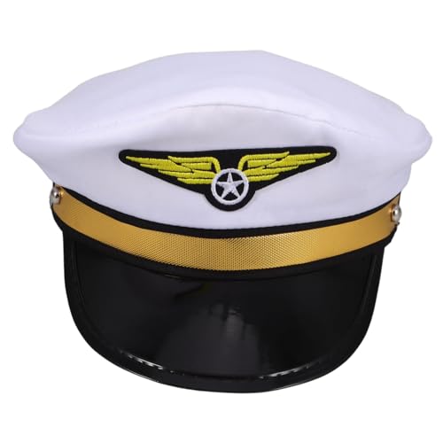NAMOARLY Hut Airline Party Hut Jungen Und Mädchen Erwachsene Halloween Cosplay Kostüm Maskerade Zubehör NAMOARLY Hut Airline Party Hut Jungen Und Mädchen Erwachsene Halloween Cosplay Kostüm Maskerade Zubehör von NAMOARLY