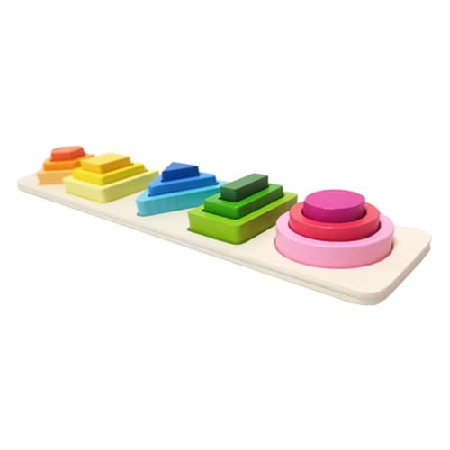 NAMOARLY Geometrisches Formen Sortier Und Stapelspielzeug Für Pädagogisches Lernspielzeug Zur Der Kognitiven Fähigkeiten Und Formenanpassung Ideal Für Frühkindliche NAMOARLY Geometrisches Formen Sortier Und Stapelspielzeug Für Pädagogisches Lernspielzeug Zur Der Kognitiven Fähigkeiten Und Formenanpassung Ideal Für Frühkindliche von NAMOARLY