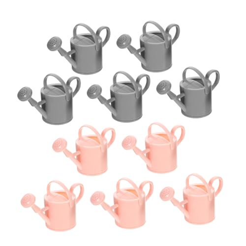 NAMOARLY Wasserkocher Wmf Wasserkocher Klein Gießkanne Deko Zubehör Für Garten Und Sandkasten Handheld Gießkanne Dunkelgrau Und Pink Ideal Für Und Miniaturmodelle von NAMOARLY