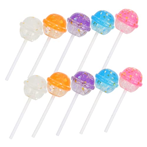 NAMOARLY 10stücke Glitzer Lollipop Requisiten Für Fotografie Simulation Candy Deko Für Partys Projekte Und Miniatur-szenen Gemischte Farben NAMOARLY 10stücke Glitzer Lollipop Requisiten Für Fotografie Simulation Candy Deko Für Partys Projekte Und Miniatur-szenen Gemischte Farben von NAMOARLY