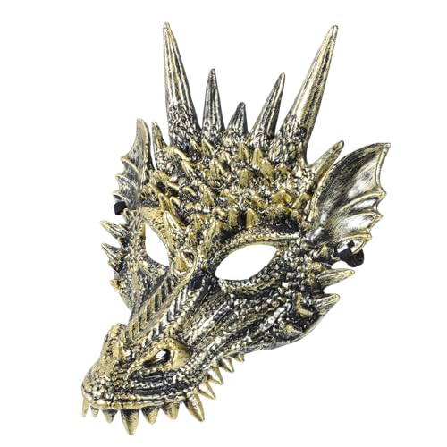 NAMOARLY Drachenmaske Halbmaske Cosplay-maske Party-kostümzubehör Halloween-maske für Erwachsene Jungen und Mädchen NAMOARLY Drachenmaske Halbmaske Cosplay-maske Party-kostümzubehör Halloween-maske für Erwachsene Jungen und Mädchen von NAMOARLY