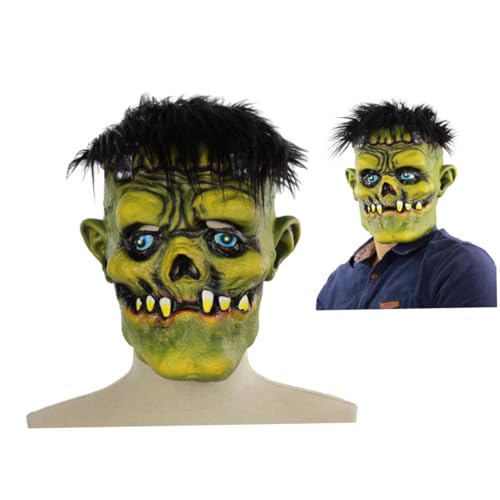NAMOARLY Gummimaske Motto-Party-Maske Halloween-Gesichtsmaske Halloween-Partymaske halloween kostüm halloween costume gruselmaske gesichtsmaske halloween Kostüm Maske Halloween-Maske bilden von NAMOARLY