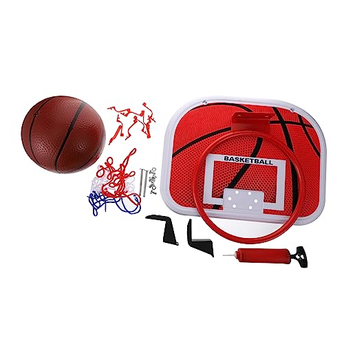 NAMOARLY Mini-basketballkorb-Set Hängende Basketballbretter Eisenrand Kunststoff-rückwand Sportspielzeug Für Kinder Ohne Bohren von NAMOARLY