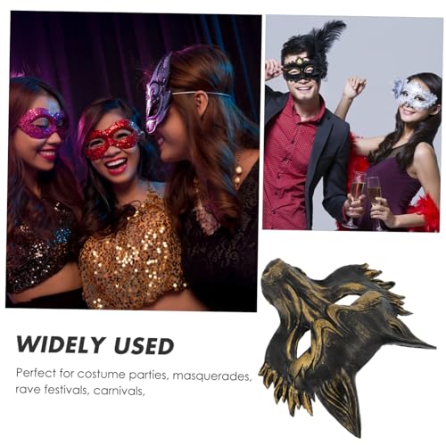 NAMOARLY Halloween Fuchsgesichtsmaske Halbgesichtsmaske aus PU Schaumstoff mit Schwarzer Goldverzierung Realistische Cosplay Party Performance Maske für Karneval und Zufällige Farbe NAMOARLY Halloween Fuchsgesichtsmaske Halbgesichtsmaske aus PU Schaumstoff mit Schwarzer Goldverzierung Realistische Cosplay Party Performance Maske für Karneval und Zufällige Farbe von NAMOARLY