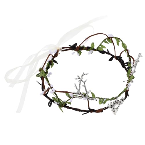 NAMOARLY Halloween Imitations Rattan Haarband Für Damen Faltbares Kopfstück Vintage Haarschmuck Cosplay Haaraccessoires von NAMOARLY