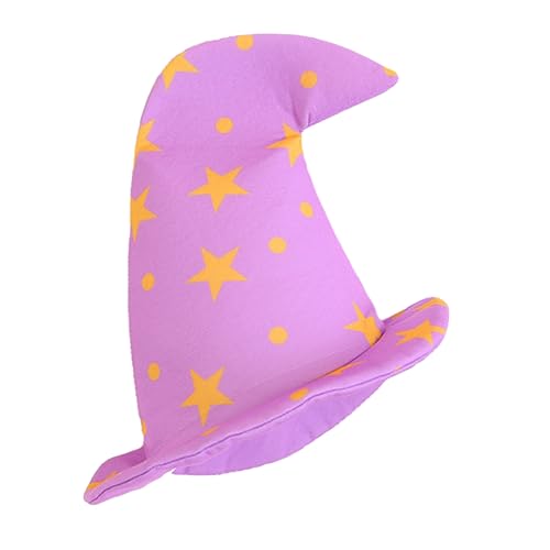NAMOARLY Halloween-hexenhut Kappe Halloween-dekoration Im Freien Hexenhut Stirnband Für Erwachsene Halloween Verkleiden Halloween- -kostümzubehör Gefühlt Die Paillette Violett Plüsch von NAMOARLY