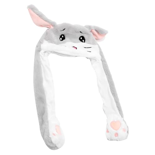 NAMOARLY Hamster Plüschhut Mit Beweglichen Ohren Lustiger Ohrhut Für Erwachsene Perfekter Kopfschmuck Für Partys Und Cosplay Zufällige Farben von NAMOARLY